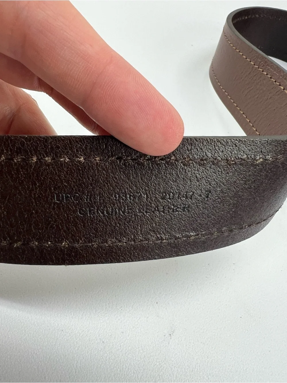 Dickies Brown Leather Mens Belt 46-48
